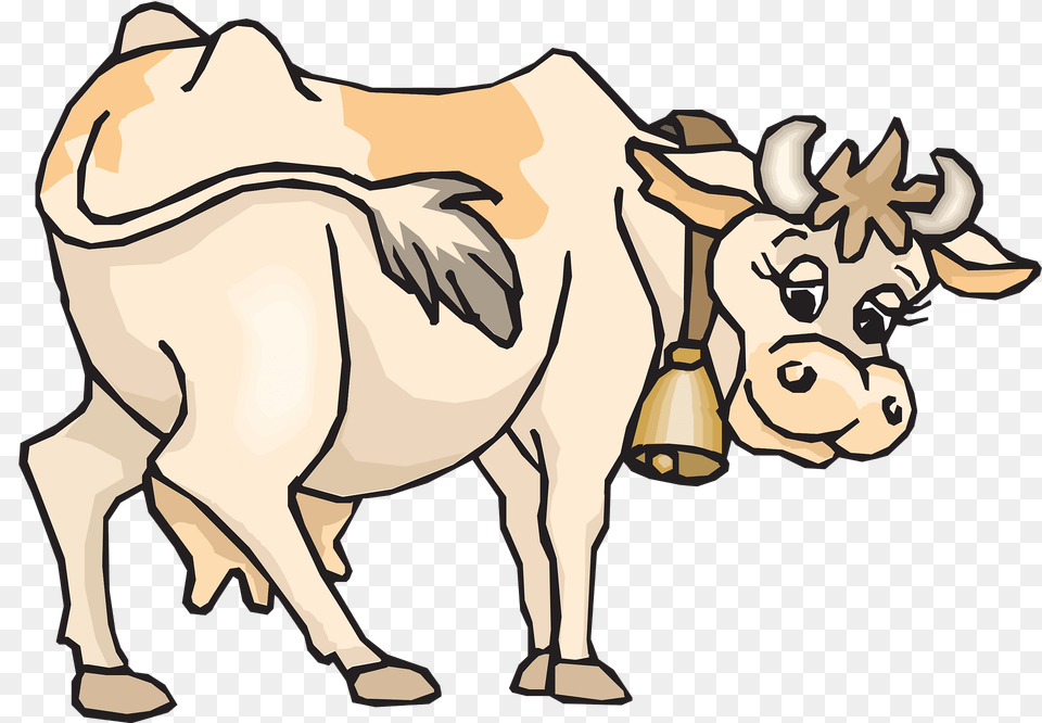 Cow Clipart, Animal, Cattle, Mammal, Livestock Png Image
