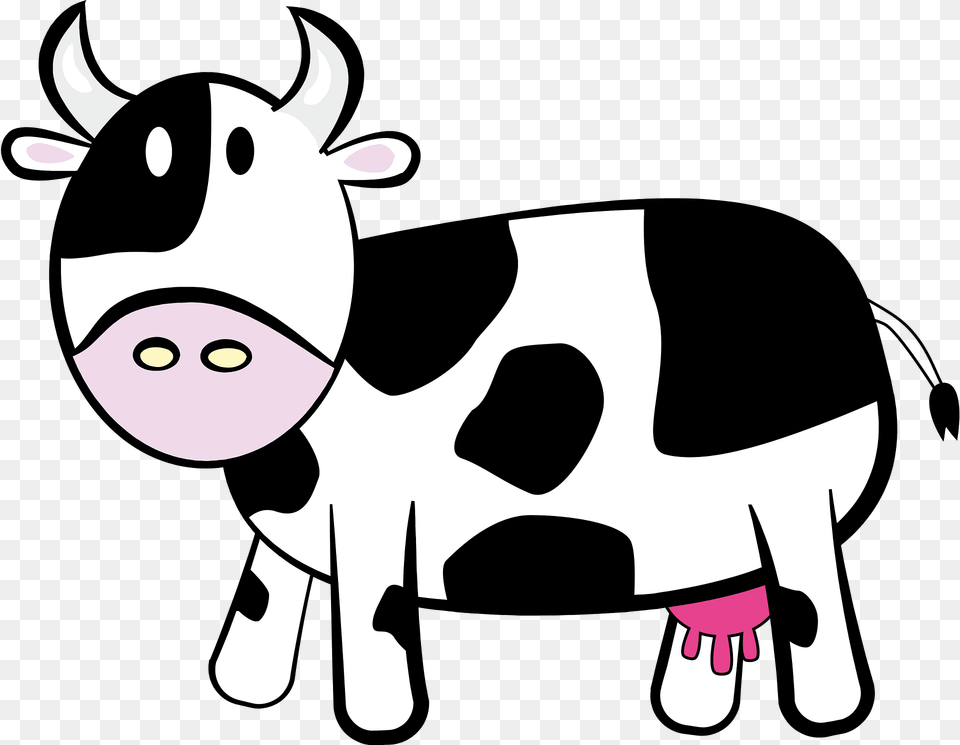 Cow Clipart, Animal, Cattle, Dairy Cow, Livestock Free Png Download