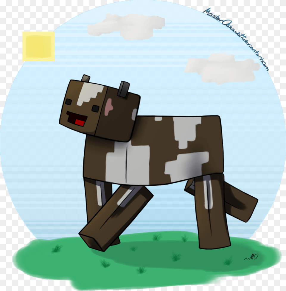 Cow Clipart Derpy Minecraft Cow Transparent Face, Bag, Photography Png Image