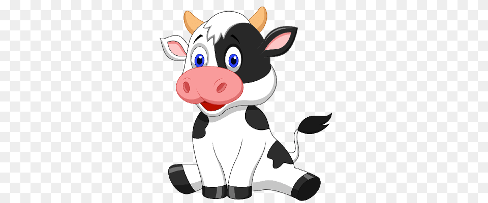 Cow Clipart Drawing Picture, Animal, Cattle, Livestock, Mammal Free Png