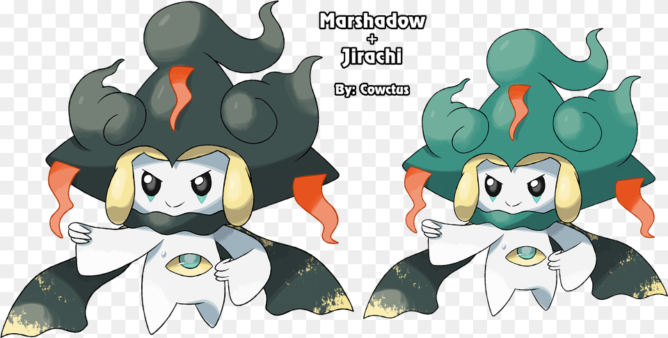 Cow Clipart Shadow Jirachi Marshadow, Book, Comics, Publication, Face Png Image