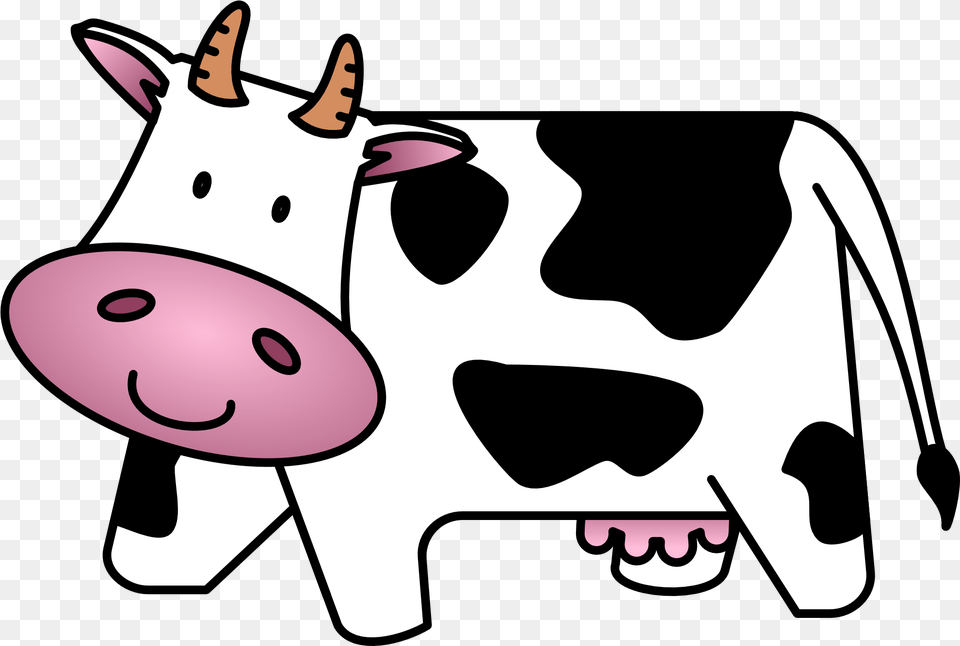 Cow Clipart Transparent Cow Clipart, Animal, Cattle, Dairy Cow, Livestock Free Png Download