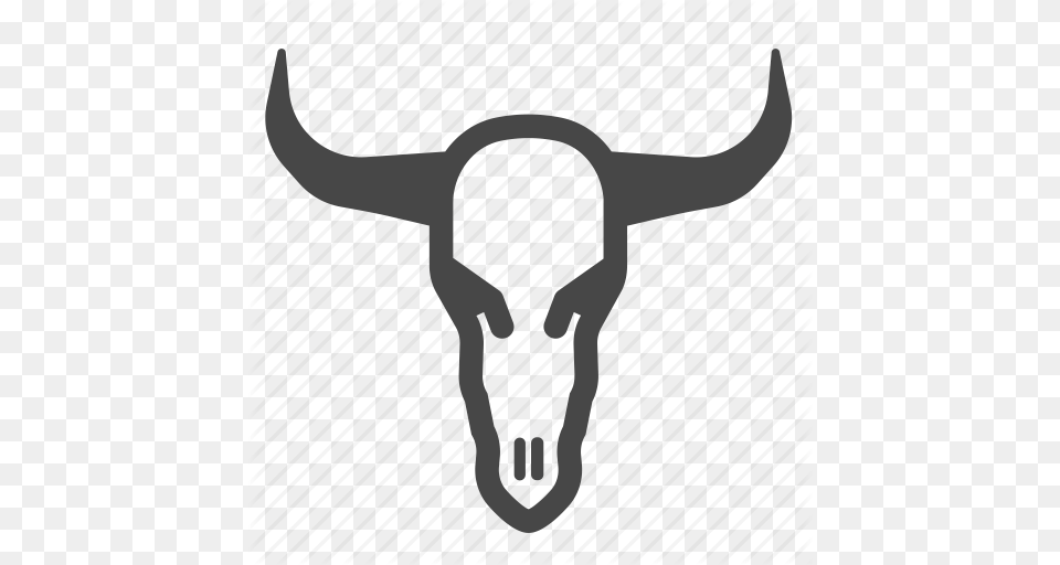 Cow Dead Death Desert Skull Western Wild Wild West Icon, Animal, Cattle, Livestock, Longhorn Free Transparent Png