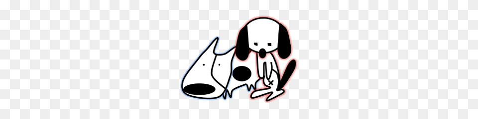 Cow Dog And Sad Dog Line Stickers Line Store, Device, Grass, Lawn, Lawn Mower Png Image