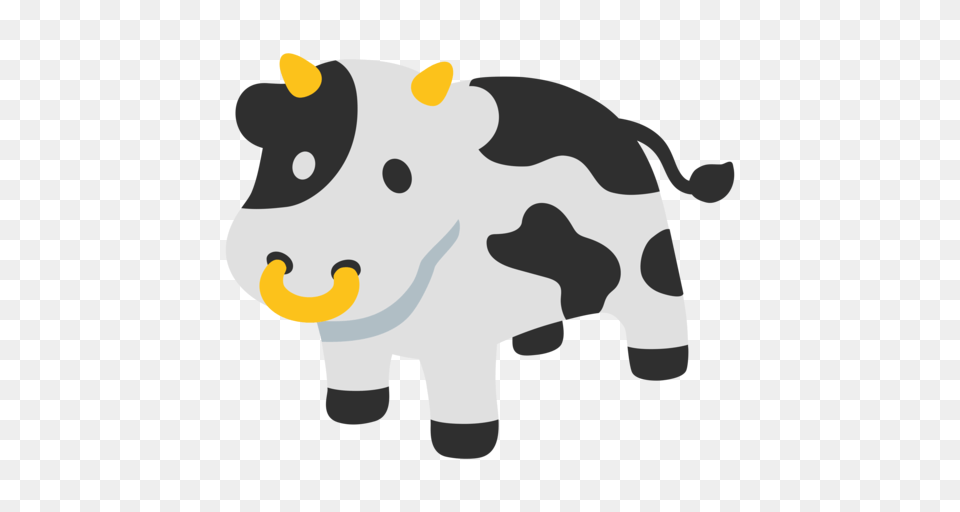 Cow Emoji, Animal, Bear, Cattle, Livestock Png Image