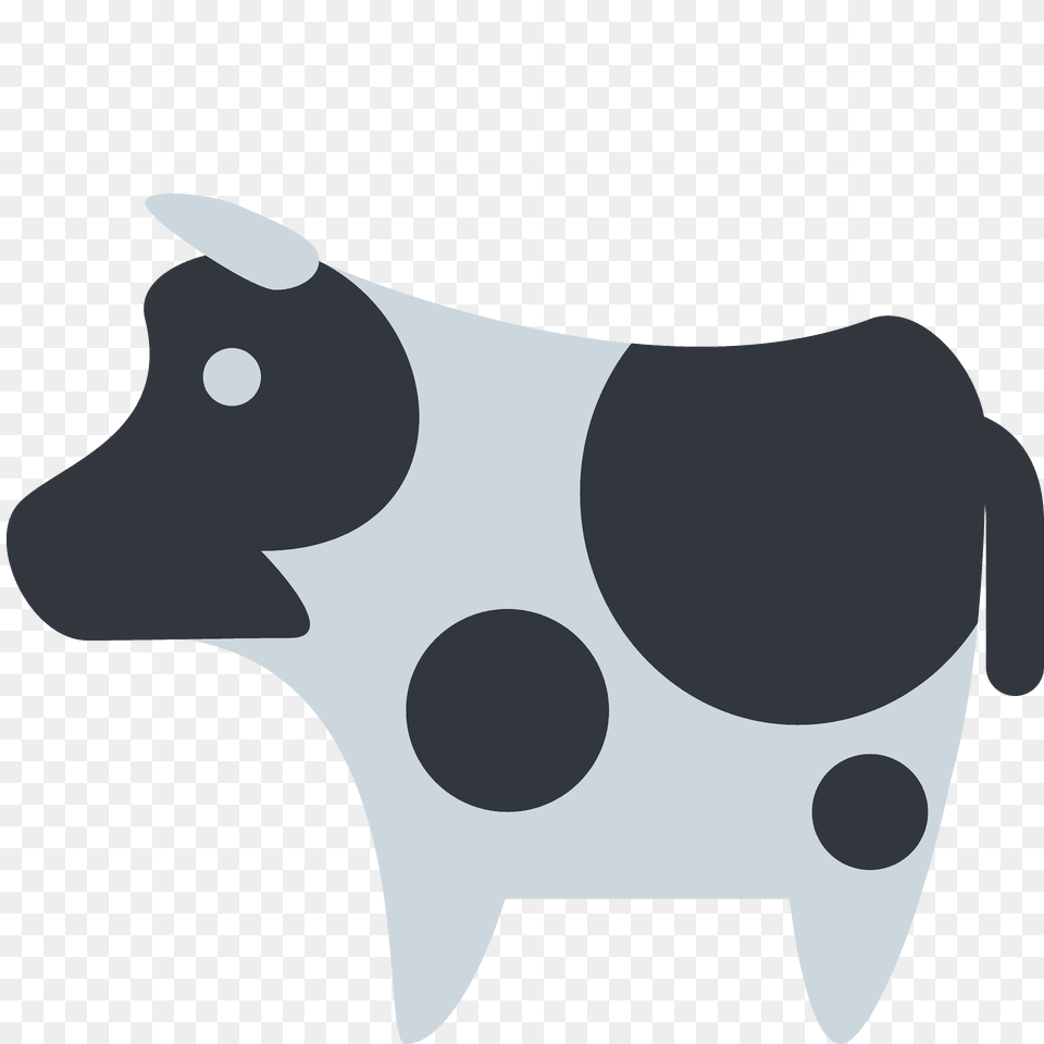 Cow Emoji Clipart, Animal, Cattle, Livestock, Mammal Free Png