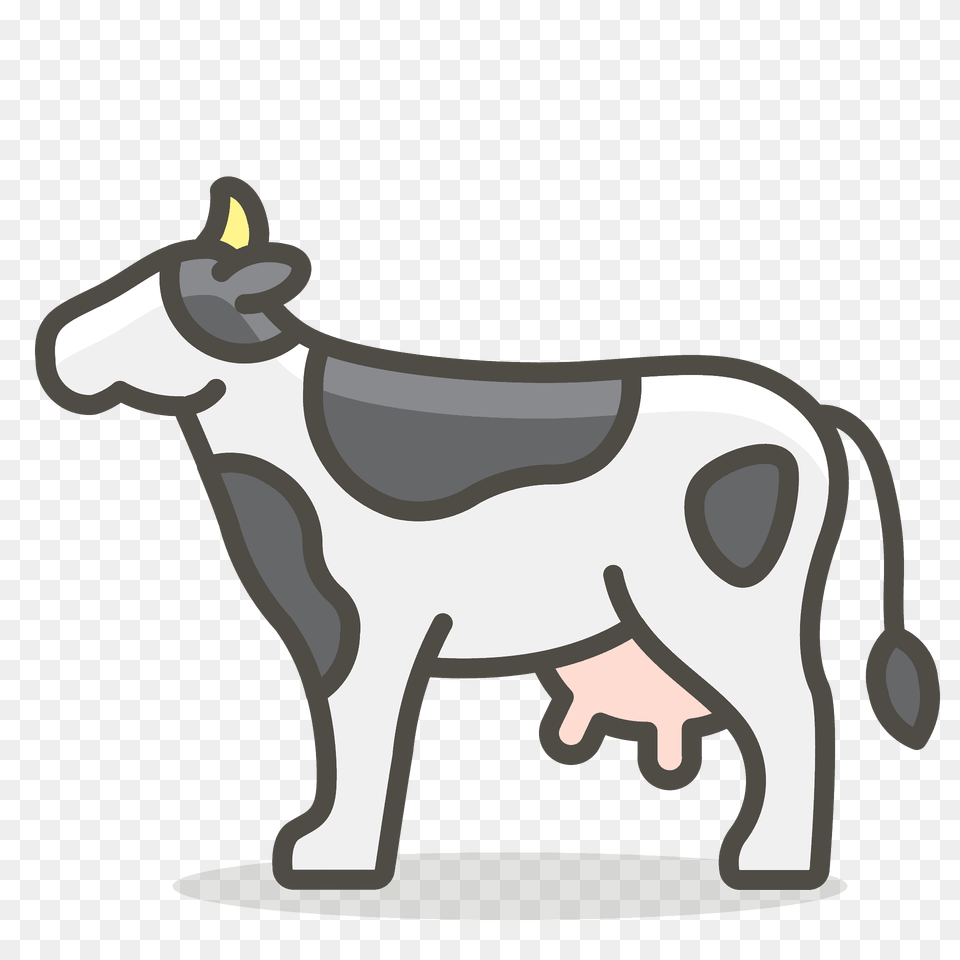 Cow Emoji Clipart, Livestock, Animal, Cattle, Mammal Png
