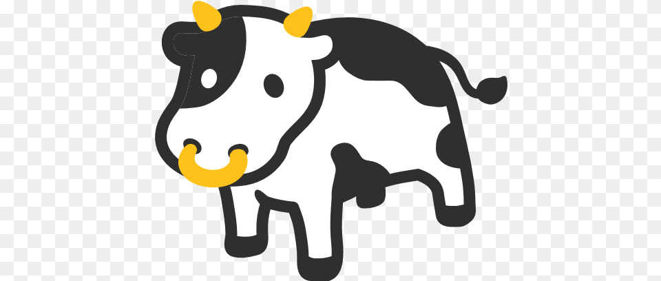 Cow Emoji For Facebook Email Sms Emoji Cow, Animal, Cattle, Dairy Cow, Livestock Free Transparent Png