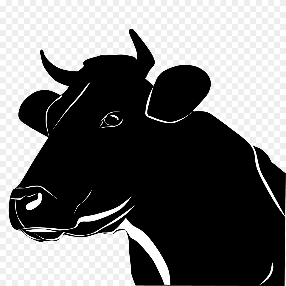 Cow Face Clipart, Animal, Bull, Mammal, Livestock Png Image