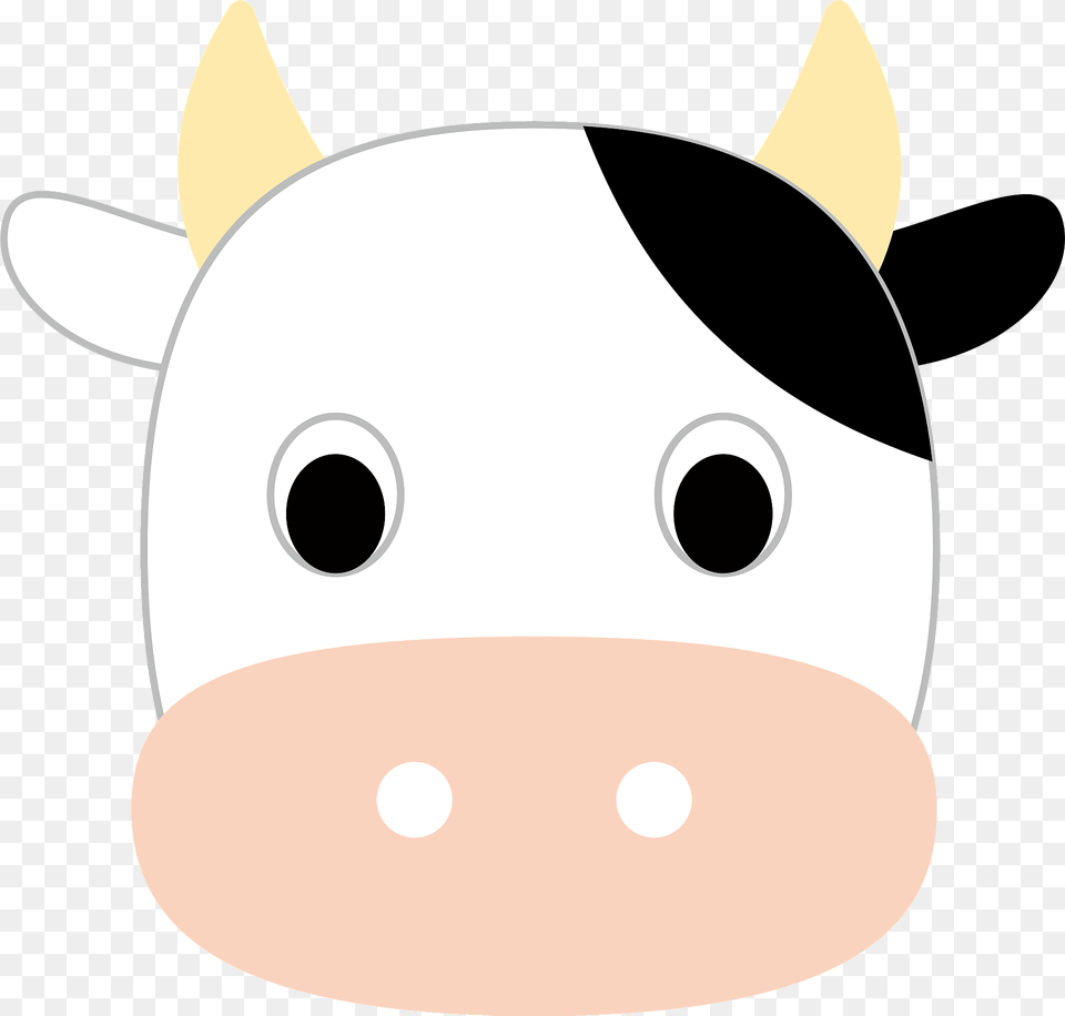 Cow Face Clipart, Animal, Cattle, Livestock, Mammal Png