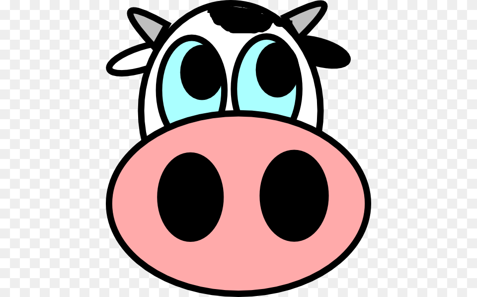 Cow Face Clipart, Snout, Animal, Cattle, Livestock Free Png Download