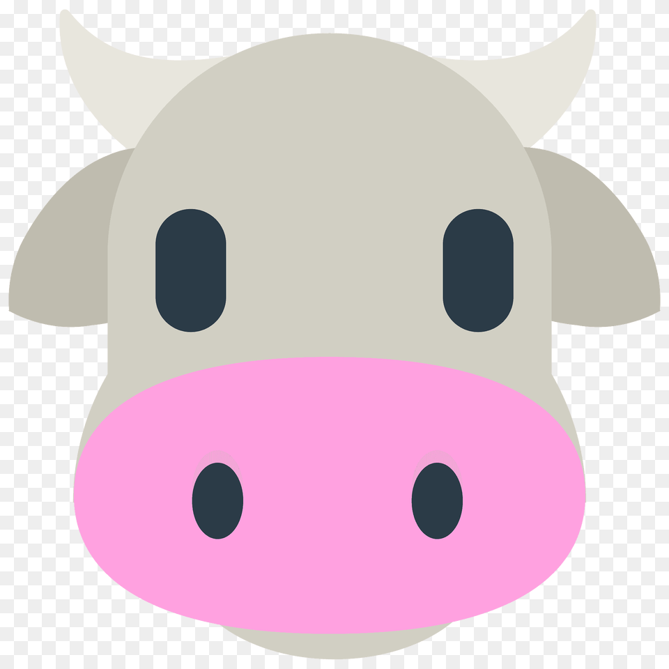 Cow Face Emoji Clipart, Snout, Animal, Mammal, Pig Free Png