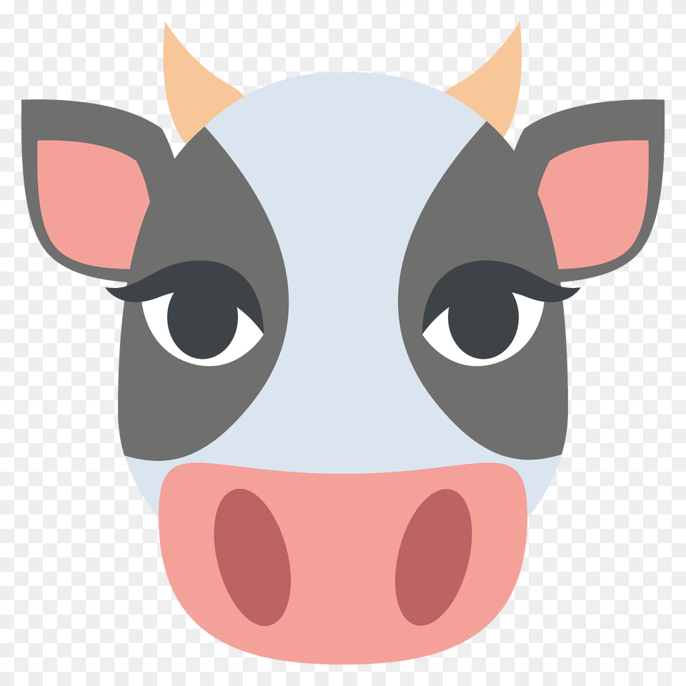 Cow Face Emoji Clipart, Snout, Animal, Mammal, Pig Free Png