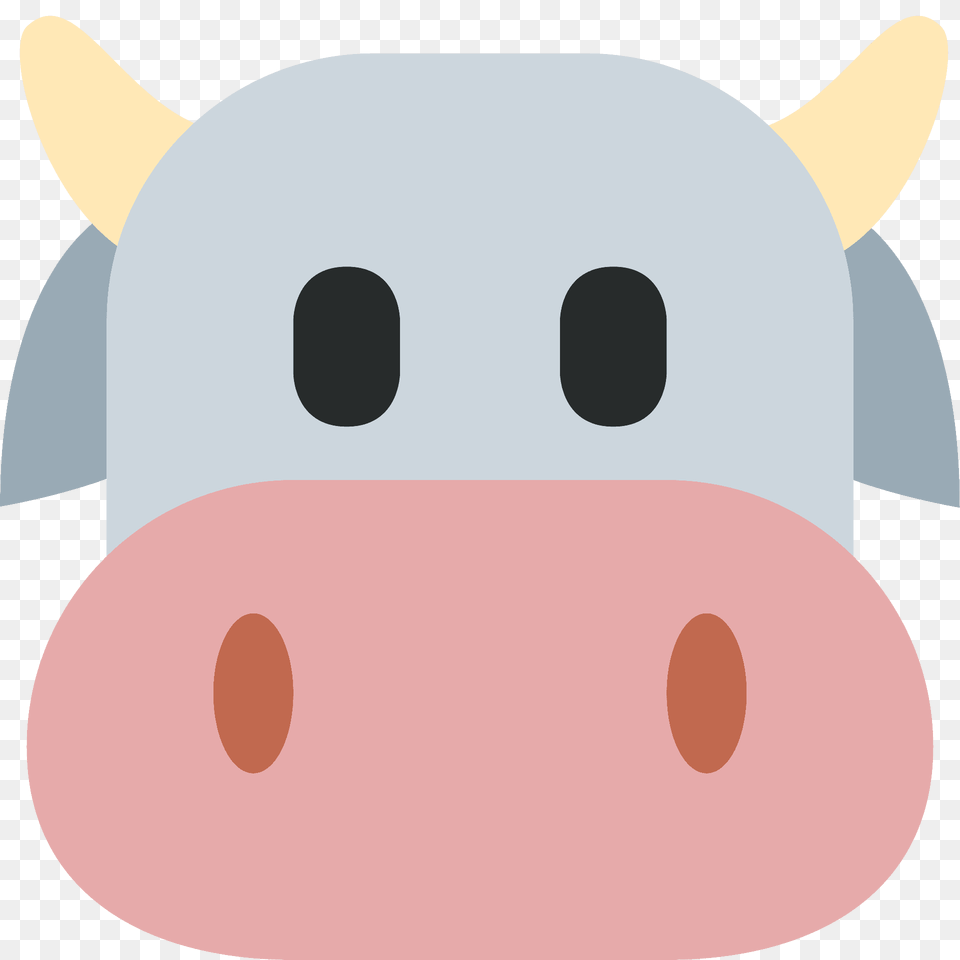 Cow Face Emoji Clipart, Snout, Animal, Fish, Sea Life Png