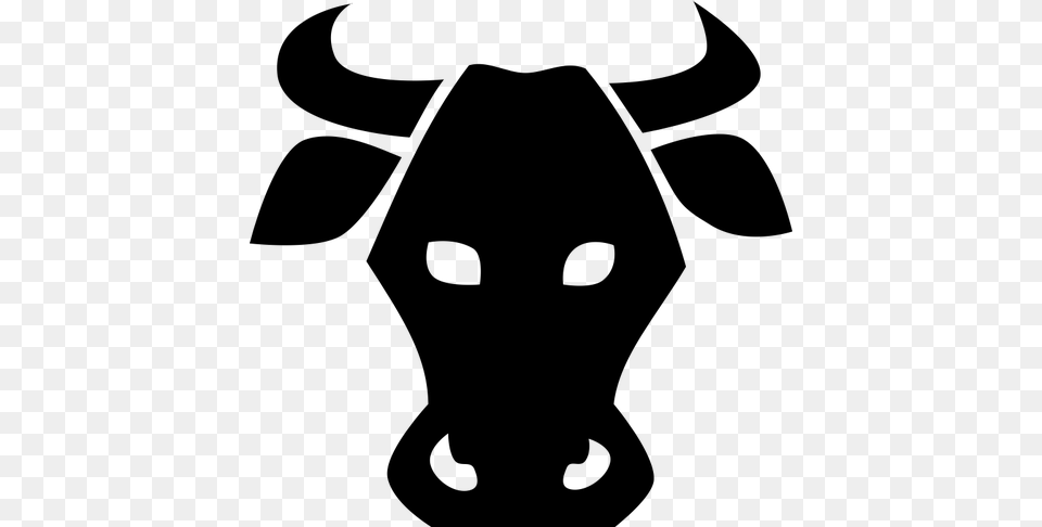 Cow Free Clipart, Gray Png Image