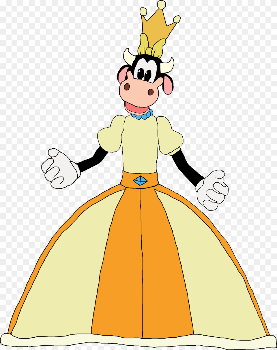 Cow From Mickey Mouse Clubhouse, Cartoon, Adult, Bride, Female Free Png