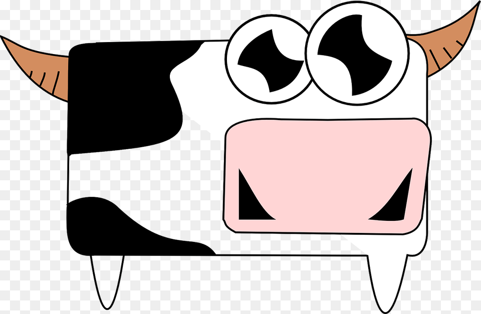 Cow Google, Cartoon Png Image