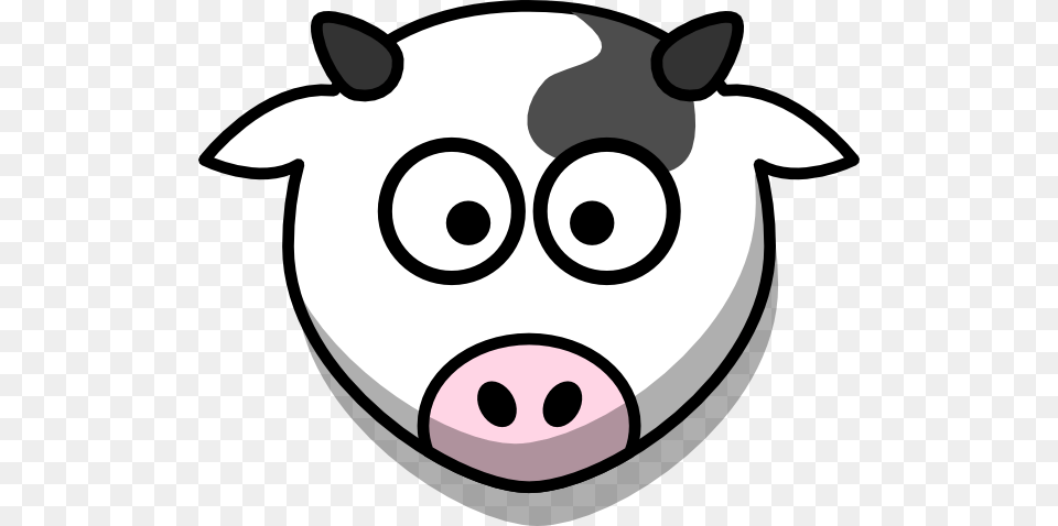 Cow Head Only Small Eyes Clip Art Cartoon Cow Face, Animal, Mammal, Pig, Snout Free Png