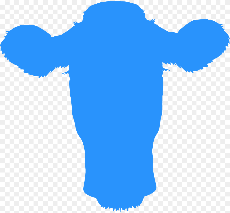 Cow Head Silhouette, Animal, Cattle, Livestock, Mammal Free Png Download