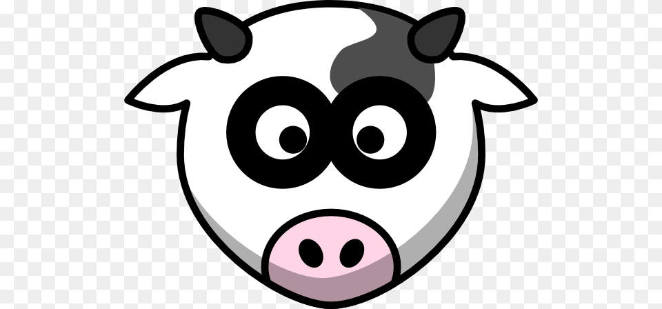 Cow Head Silhouette Clip Art Drawing Cartoon Cow Head, Snout, Animal, Mammal, Pig Png Image