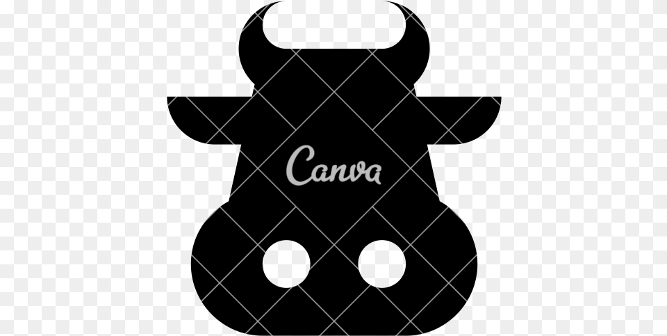 Cow Head Silhouette Use Canva Like A Pro, Text, Blackboard Free Png Download