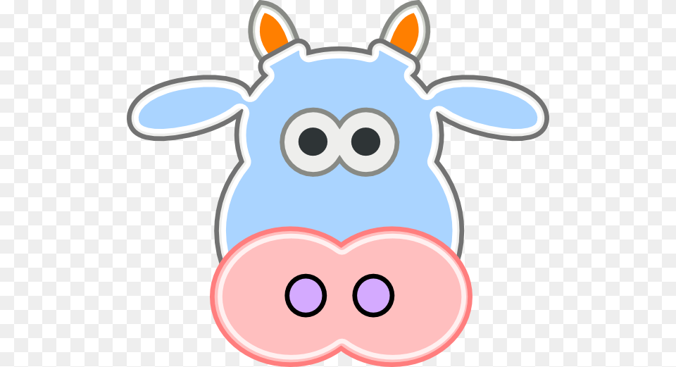 Cow Head Soft Clip Art, Animal, Livestock, Mammal, Bear Png Image