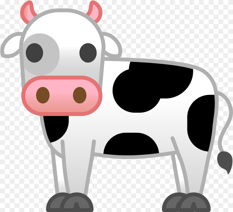 Cow Icon Noto Animals Cow Emoji Transparent, Animal, Cattle, Dairy Cow, Livestock Free Png