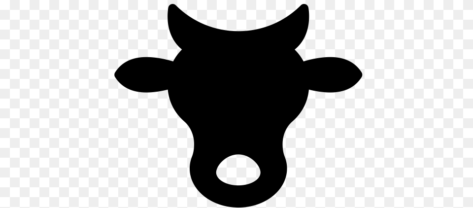Cow Icon With And Vector Format For Unlimited, Gray Free Png Download