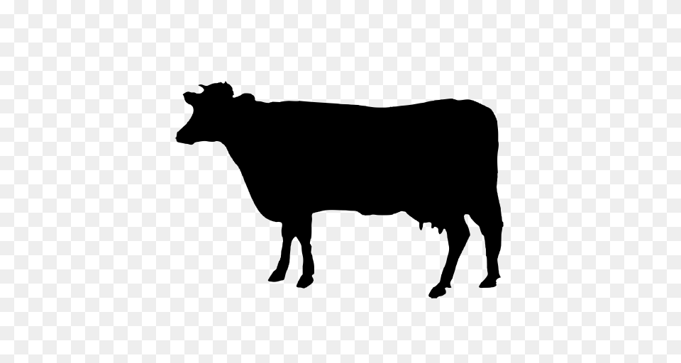 Cow Icon With And Vector Format For Unlimited Download, Gray Png
