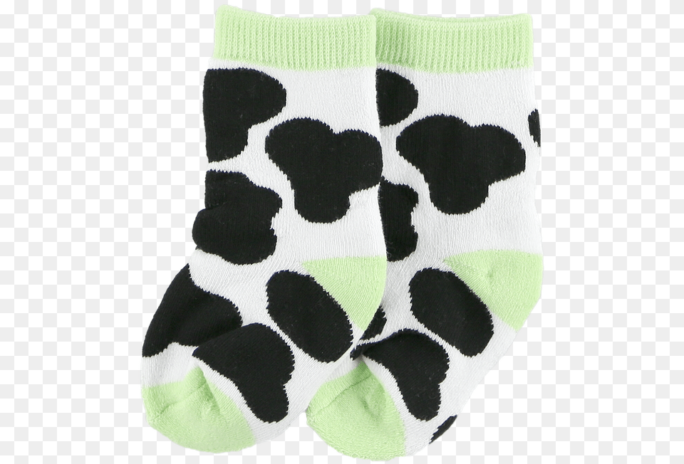 Cow Print Sock, Clothing, Hosiery Png Image