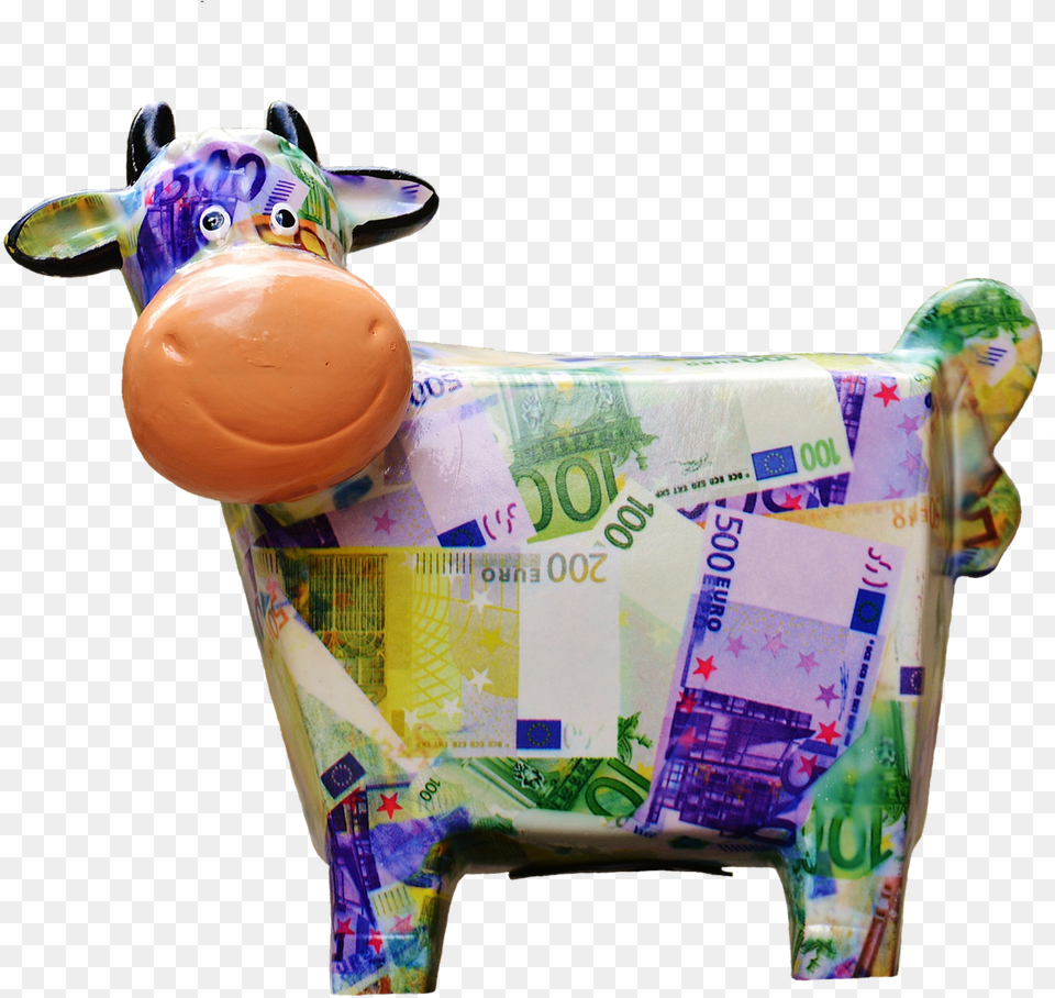 Cow Save Money Piggy Bank Funny Ceramic Bank Cow Bank Note Png