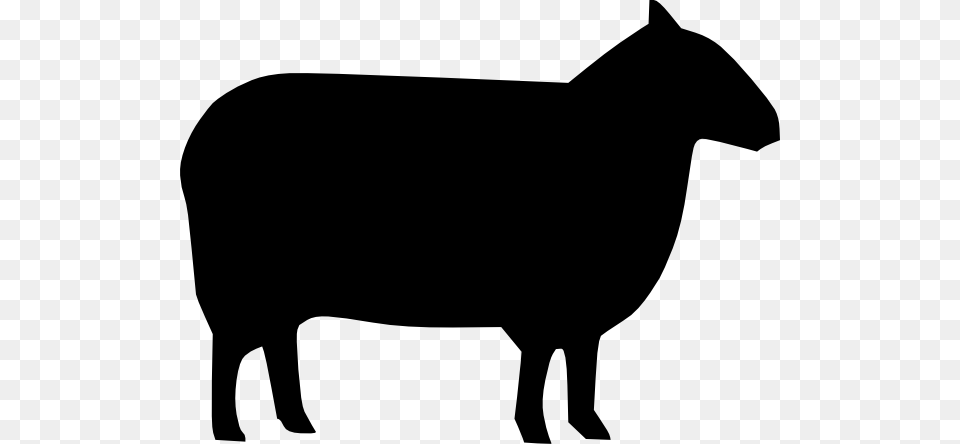 Cow Silhouette Clip Art Amp Pictures Sheep Silhouette Clip Art, Animal, Livestock, Mammal, Canine Free Transparent Png