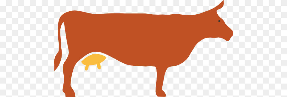 Cow Silhouette Cliparts, Animal, Cattle, Livestock, Mammal Free Transparent Png