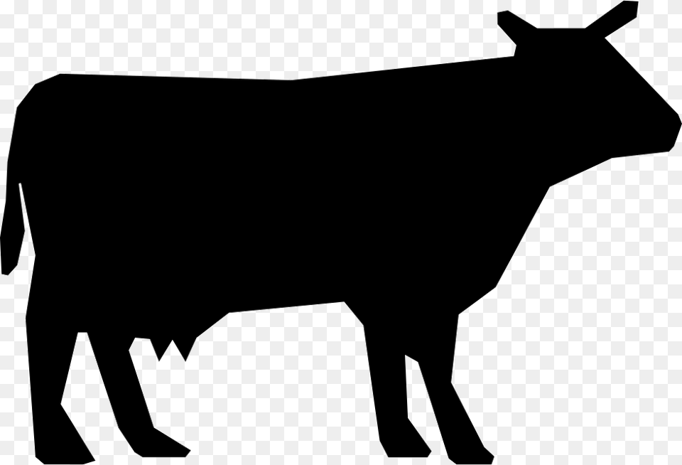 Cow Silhouette De Transito Animales En La Via, Animal, Bull, Mammal, Canine Png Image