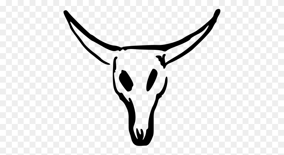 Cow Skull Clip Arts For Web, Gray Free Png Download
