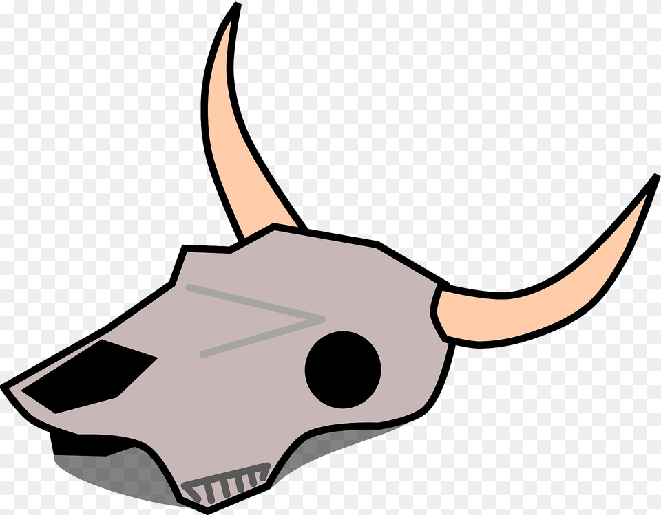 Cow Skull Clipart, Animal, Cattle, Livestock, Longhorn Free Transparent Png