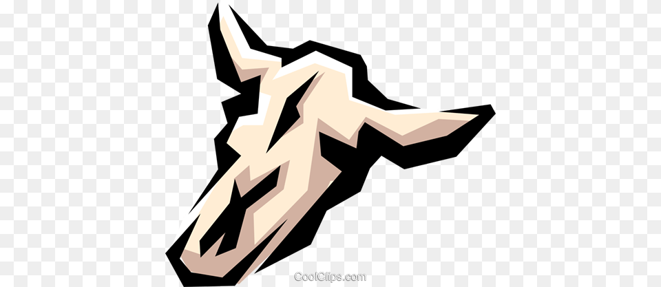 Cow Skull Royalty Vector Clip Art Illustration, Aircraft, Transportation, Vehicle Free Transparent Png