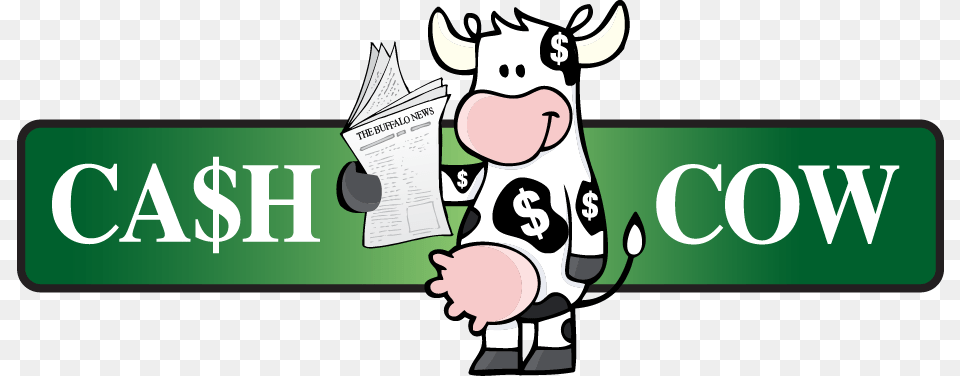 Cow With Money Spots Milk Money Holy Cow Vector Art Cash Cow, Text, Animal, Cattle, Livestock Free Png Download