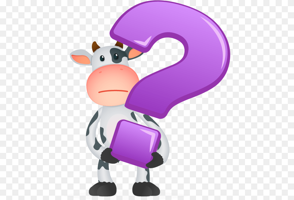 Cow With Question Marks, Number, Symbol, Text Free Png Download