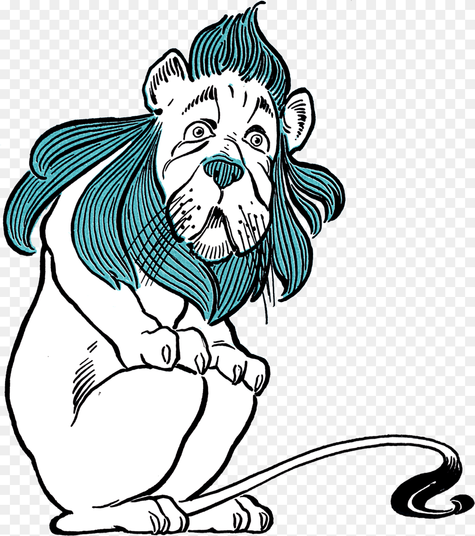 Cowardly Lion Wonderful Wizard Of Oz Lion, Art, Person, Drawing, Face Png Image