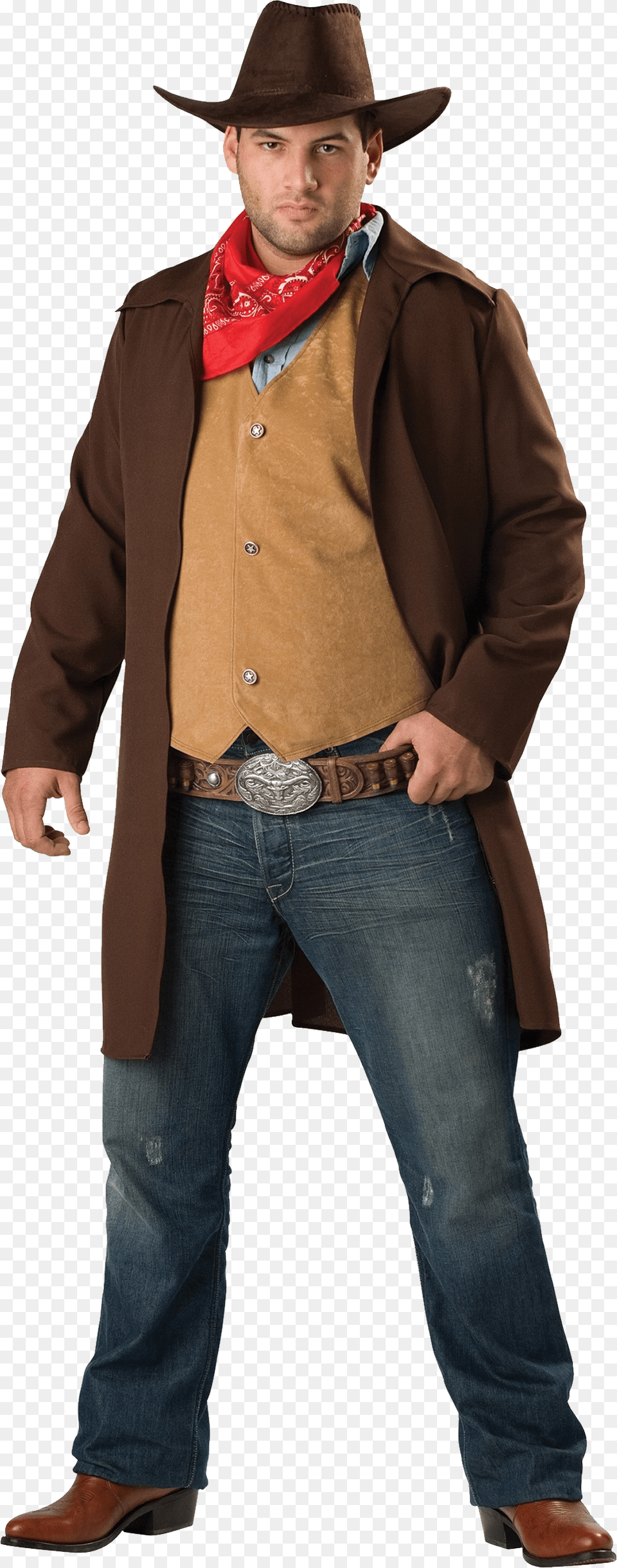 Cowboy, Vest, Clothing, Coat, Hat Free Png Download