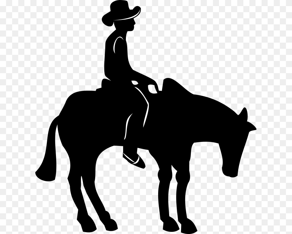 Cowboy, Silhouette, Symbol Free Transparent Png