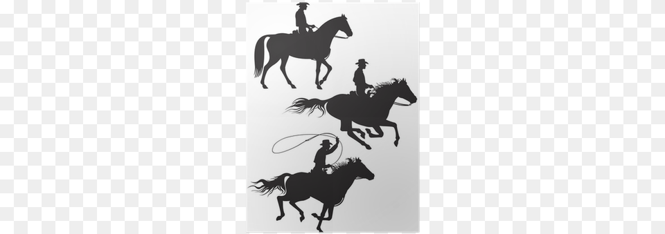 Cowboy, Silhouette, Animal, Horse, Mammal Free Transparent Png