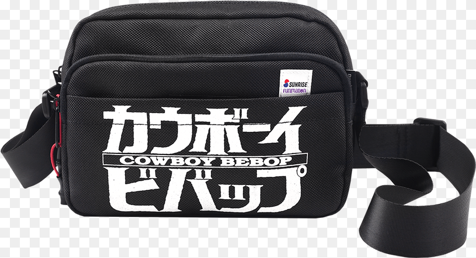 Cowboy Bebop Black And White Crossbody Bag Cowboy Bebop Logo, Backpack, Accessories, Handbag, First Aid Png Image