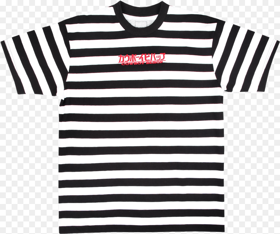 Cowboy Bebop Black And White Stripe Tee Levi39s Striped T Shirt, Clothing, T-shirt Free Transparent Png