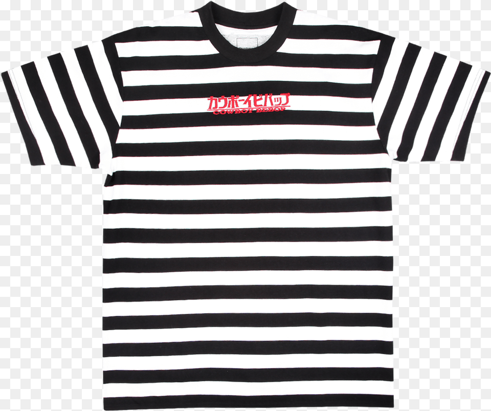 Cowboy Bebop Black And White Stripe Tee Levis Stripe Shirts Vintage, Clothing, Shirt, T-shirt Png Image