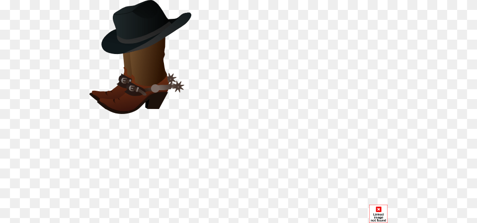 Cowboy Boot And Hat Bib, Sun Hat, Clothing, Cowboy Hat, Person Png Image
