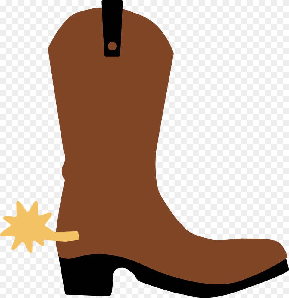 Cowboy Boot Cut File Clipart Cowboy Boot Cartoon, Clothing, Footwear, Cowboy Boot, Person Free Png Download