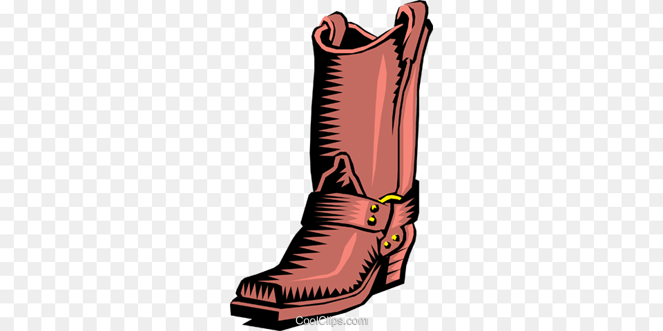 Cowboy Boot Royalty Free Vector Clip Art Illustration, Clothing, Footwear, Shoe, Cowboy Boot Png Image