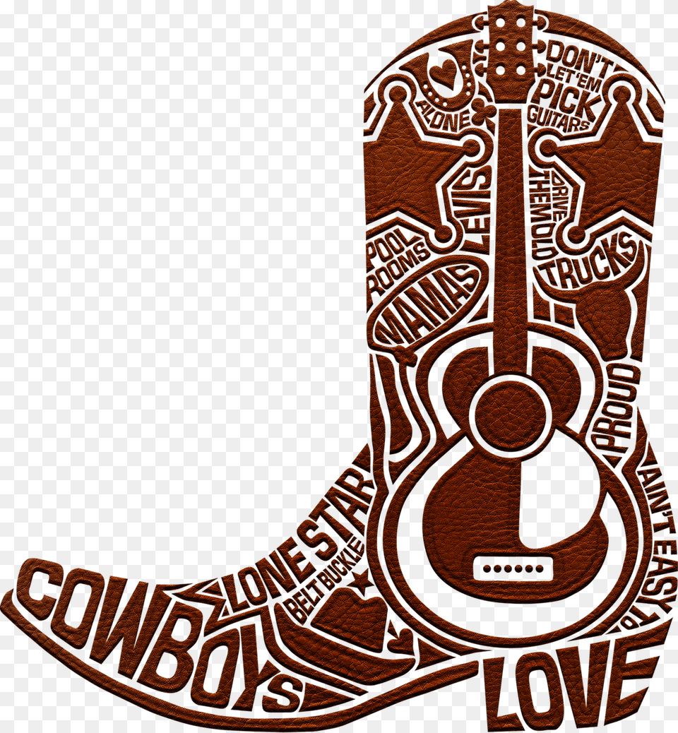 Cowboy Boot Western Words On Pixabay Western Cowboy Line Art, Clothing, Cowboy Boot, Footwear, Smoke Pipe Free Png Download